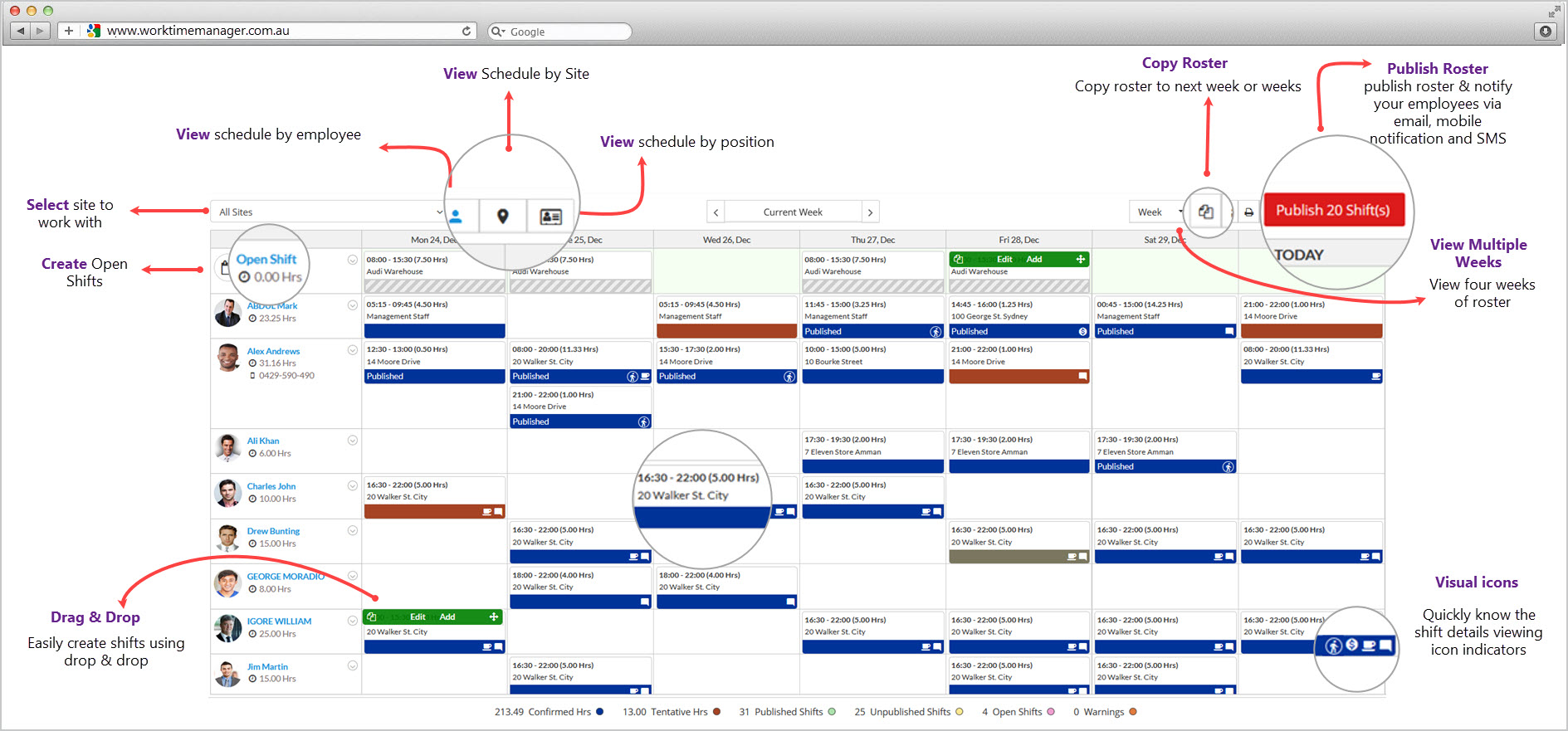 online rostering software