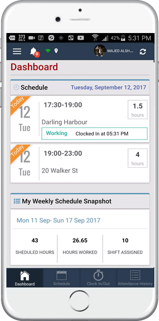 timesheet attenace with GPS & Geofencing