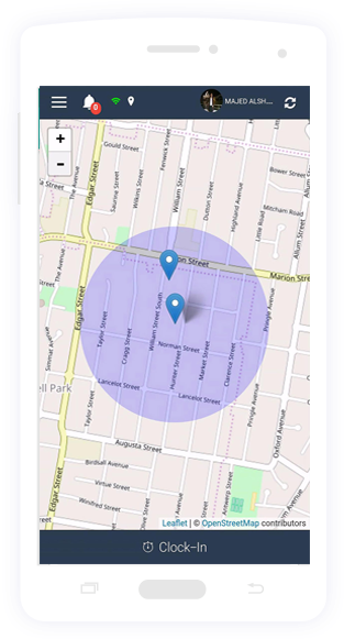 Clicktime GPS and geo fence time clock